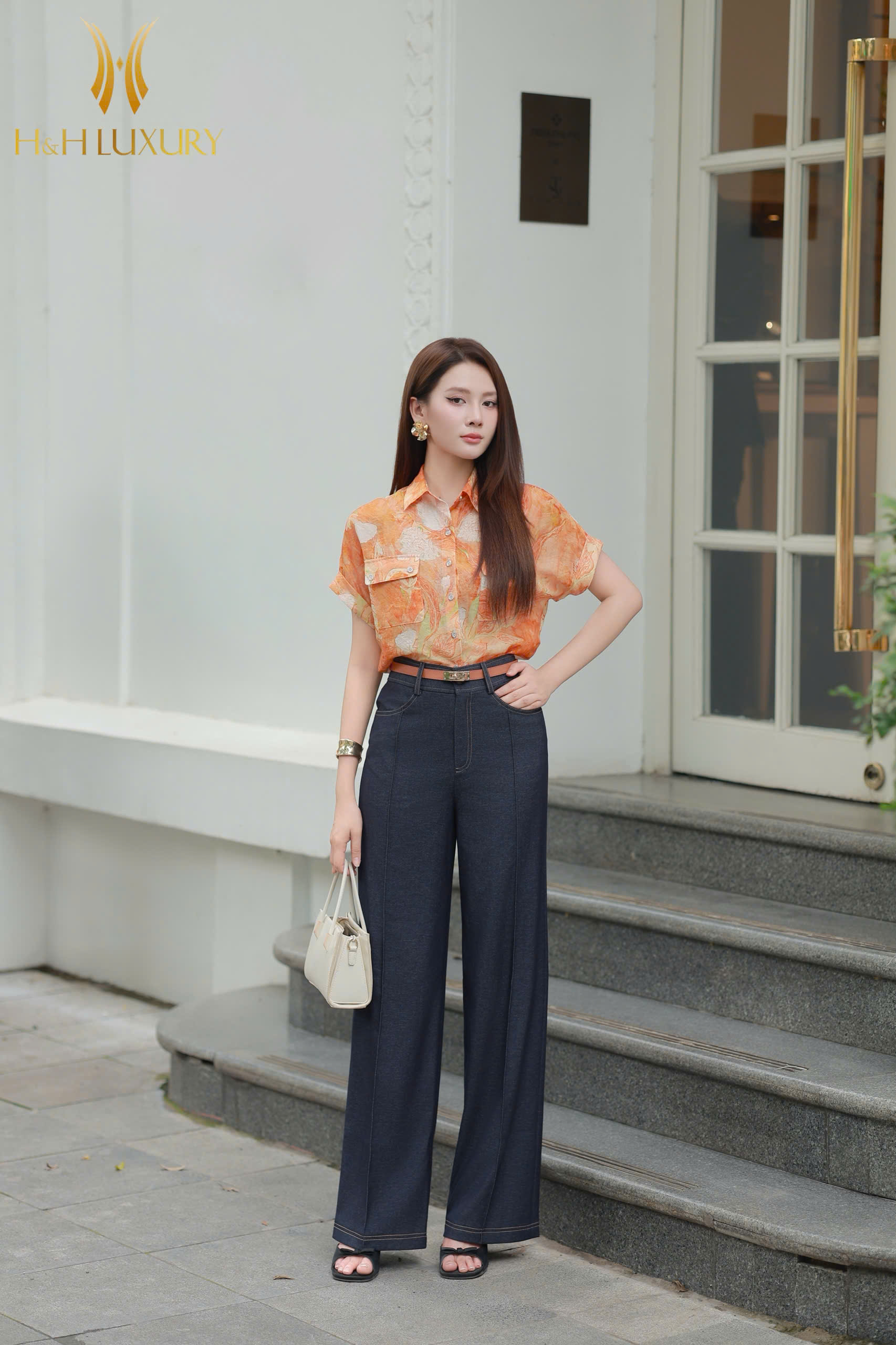 QUẦN SUÔNG JEAN XANH NAVY