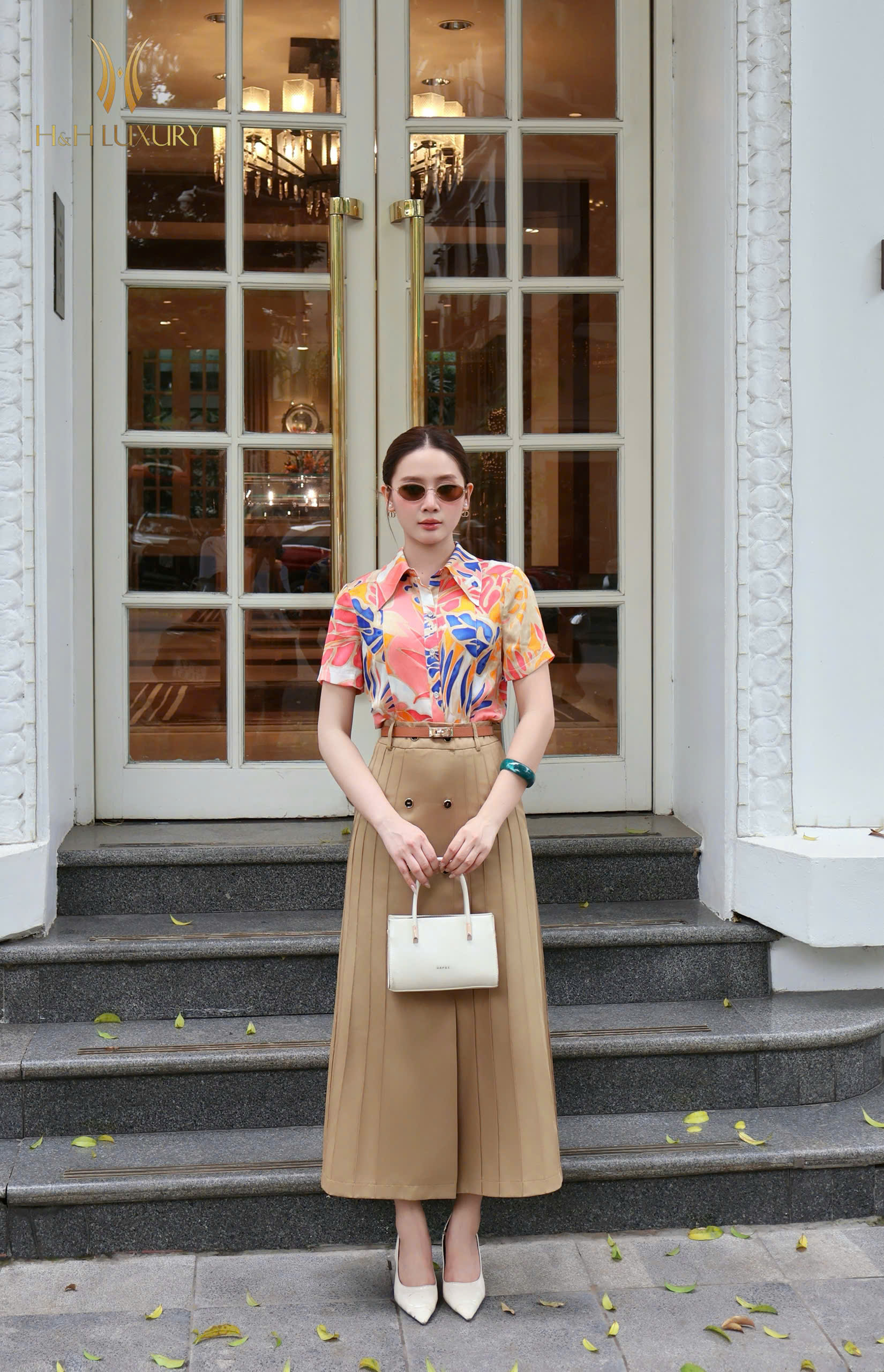 CHÂN VÁY A KA KI BẤU LY ĐÍNH CÚC