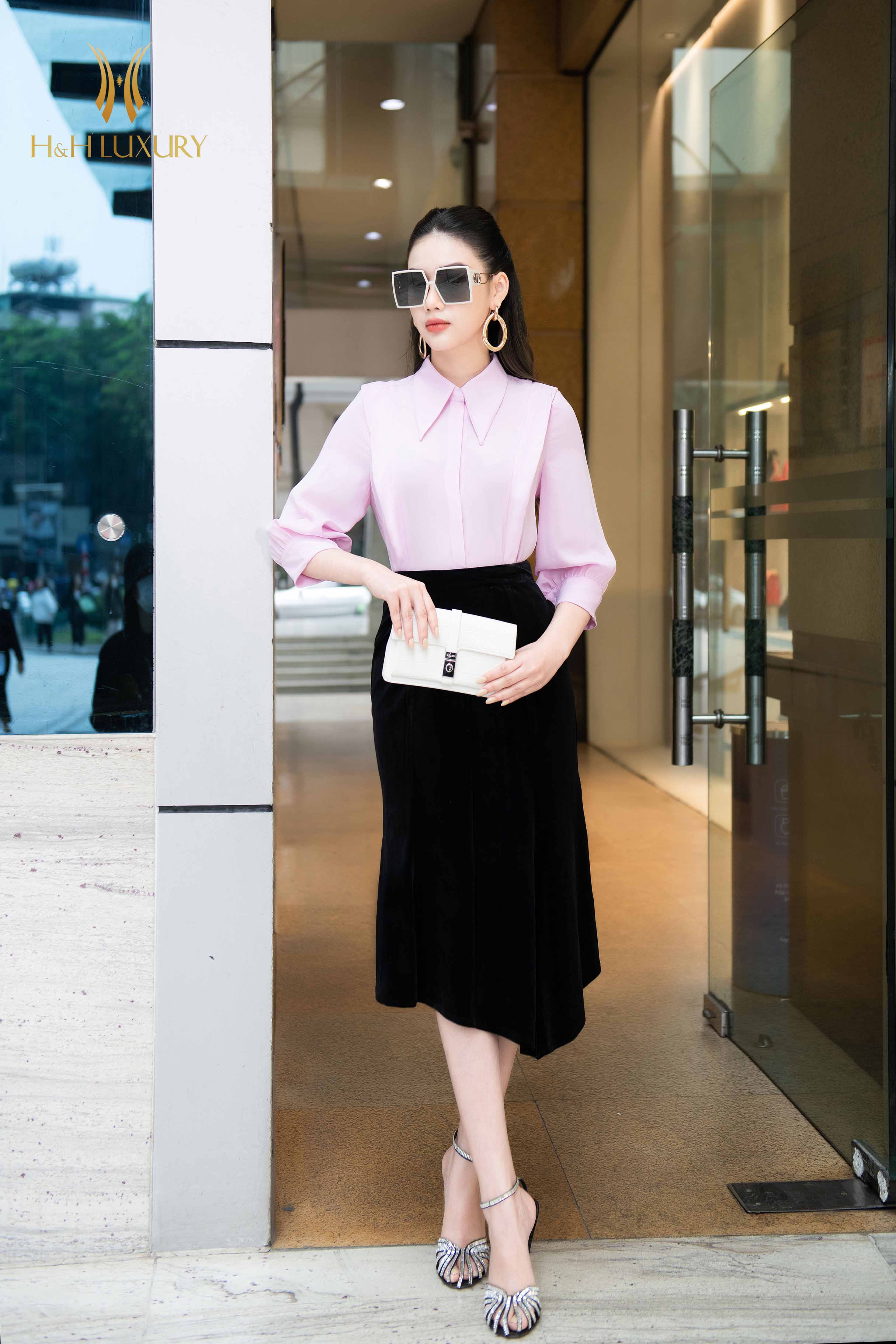 Áo Sơ Mi Nữ Công Sở NK Fashion Thiết Kế Cổ Điệu Tay Bồng Nhẹ Chất