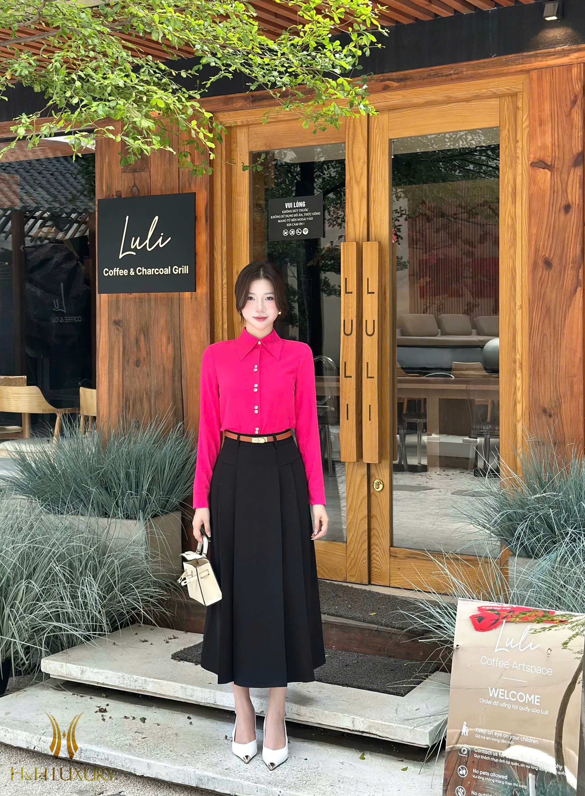 CHÂN JUP XÒE XẾP LY 2 TÚI SƯỜN