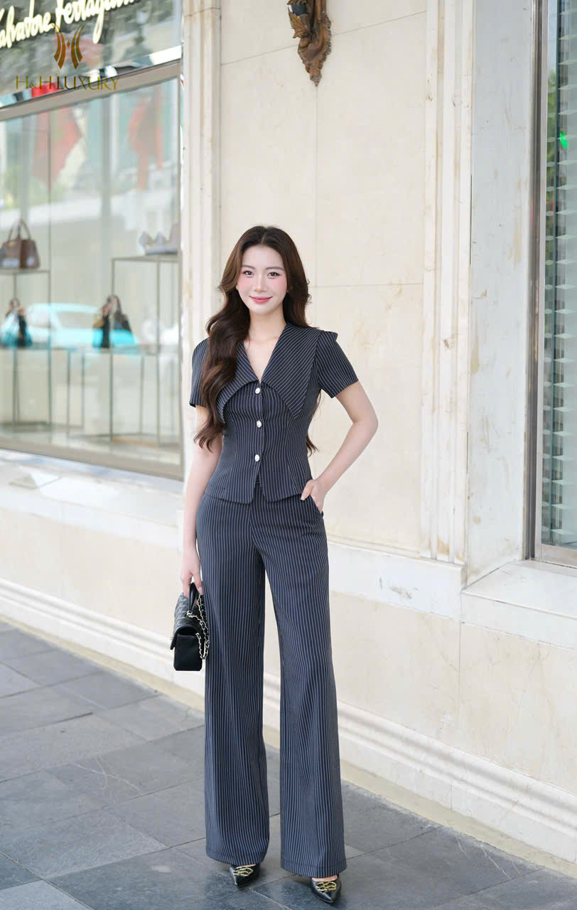 QUẦN XUÔNG HAI TÚI XANH TÍM THAN