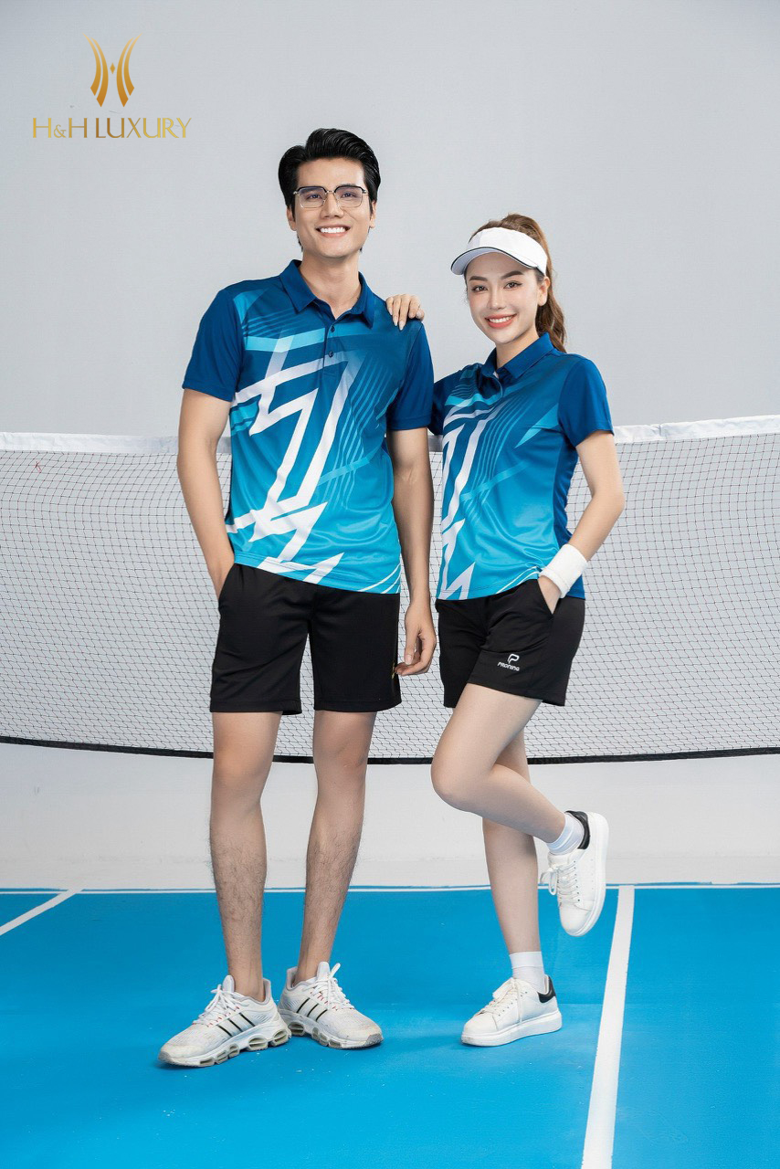 ÁO THỂ THAO NỮ PRONING CHẤT LIỆU THUN MÀU XANH DƯƠNG