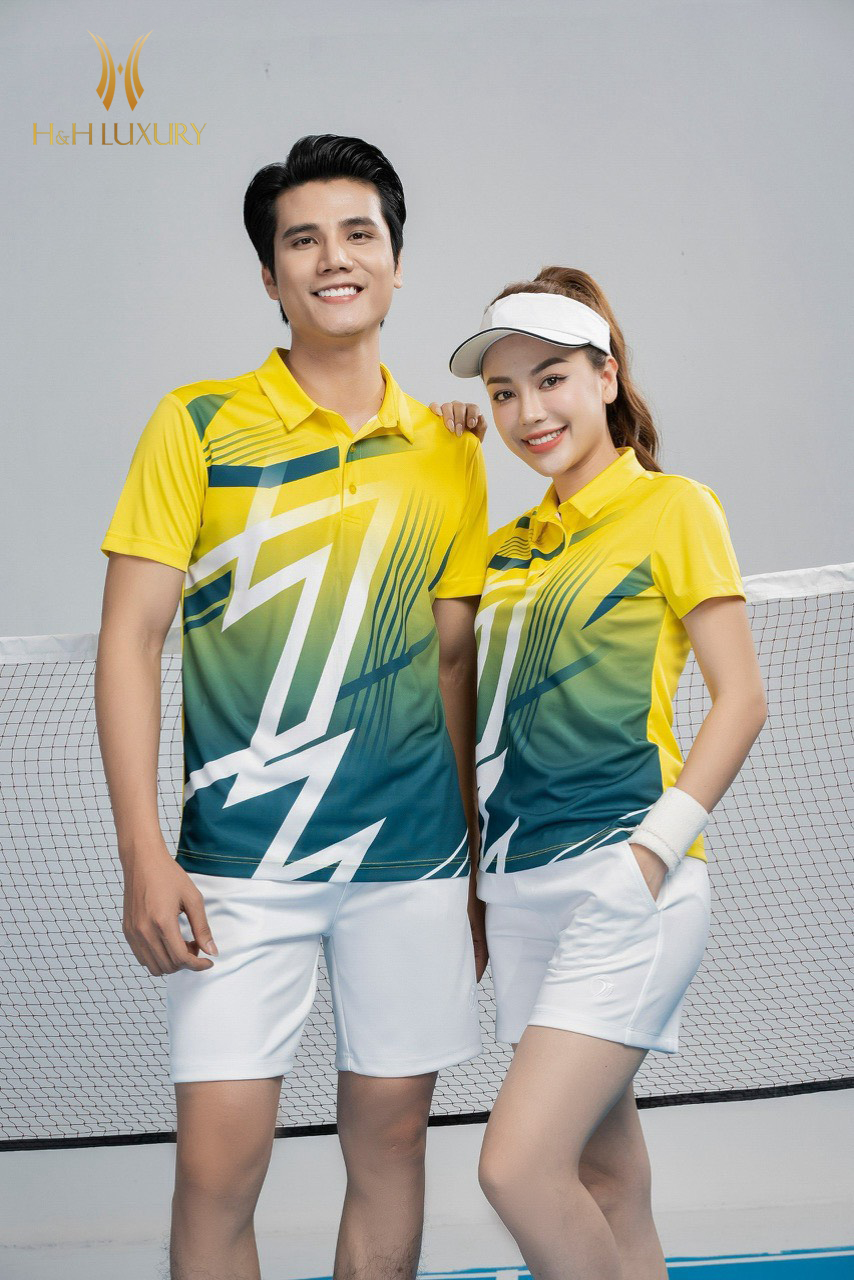 ÁO THỂ THAO Nữ PRONING CHẤT LIỆU THUN MÀU VÀNG