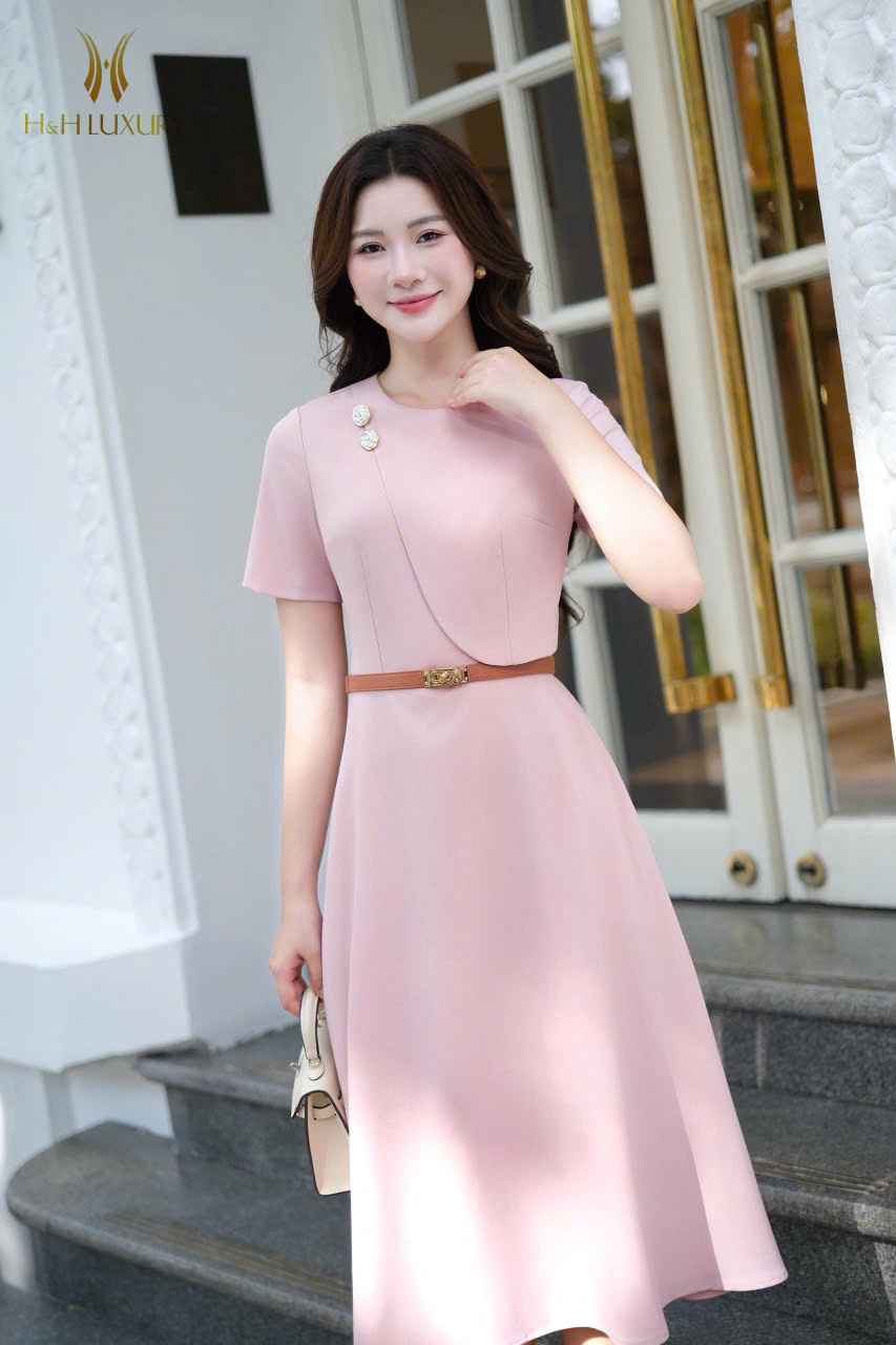 ĐẦM XÒE NGỰC PESTEL TÀ NGỰC ĐÍNH HOA TRÀ