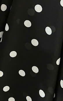 ĐẦM VOAN HÀN CHẤM BI ĐEN