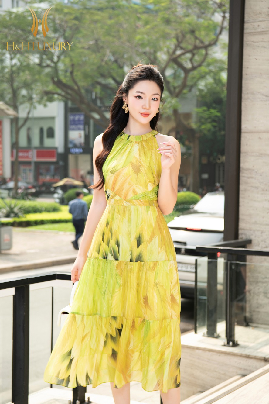 ĐẦM XÒE TƠ HÀN CỔ YẾM MÍ EO