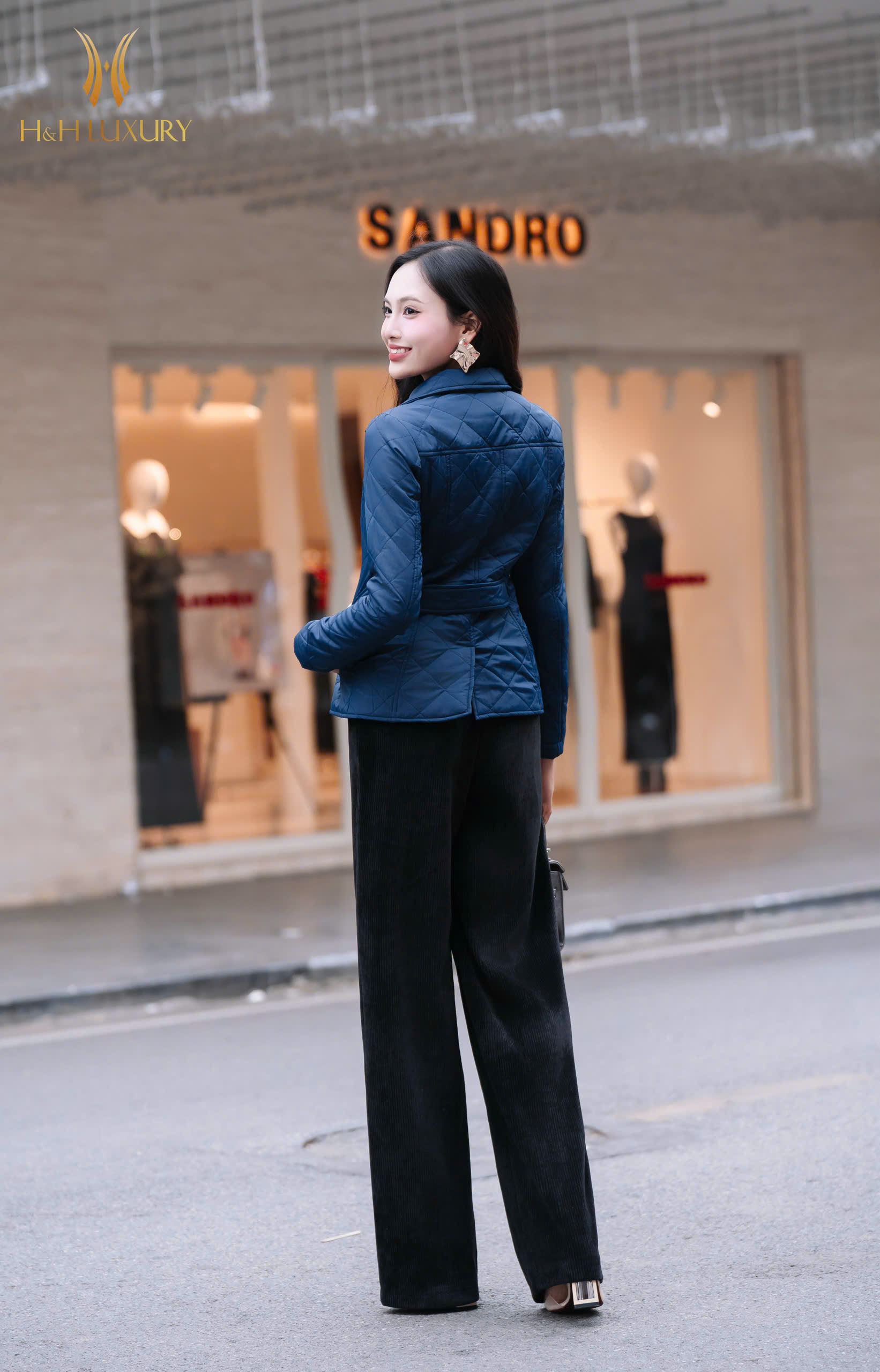 ÁO PHAO XANH NAVY DÁNG DÀI