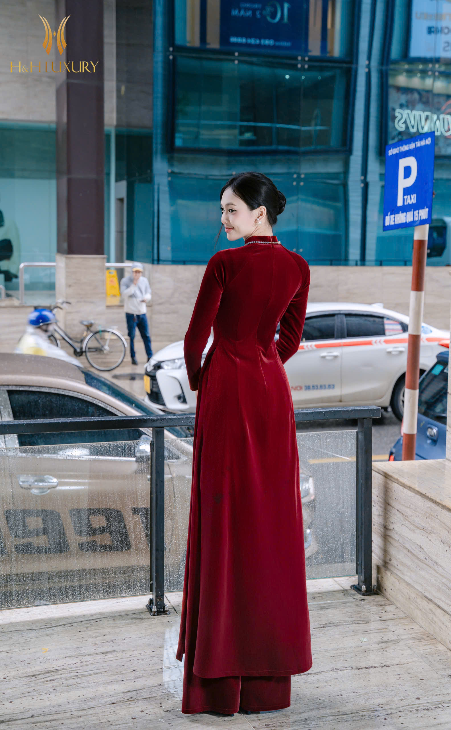 QUẦN NHUNG ĐỎ CHERRY