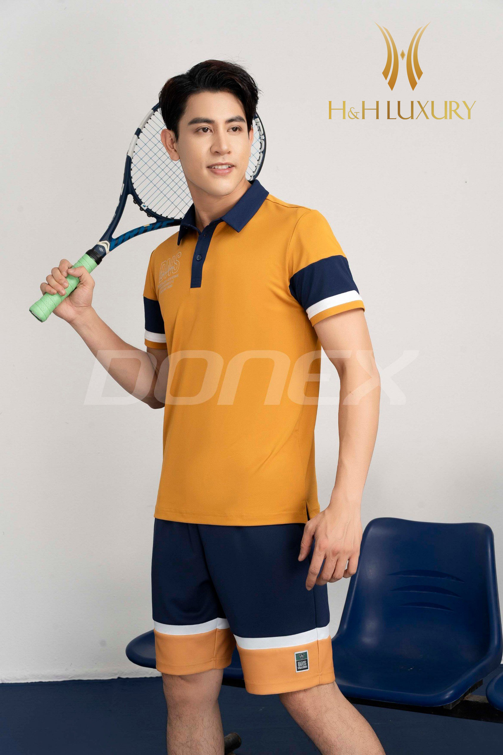 BỘ THỂ THAO NAM CAM PHỐI NAVY