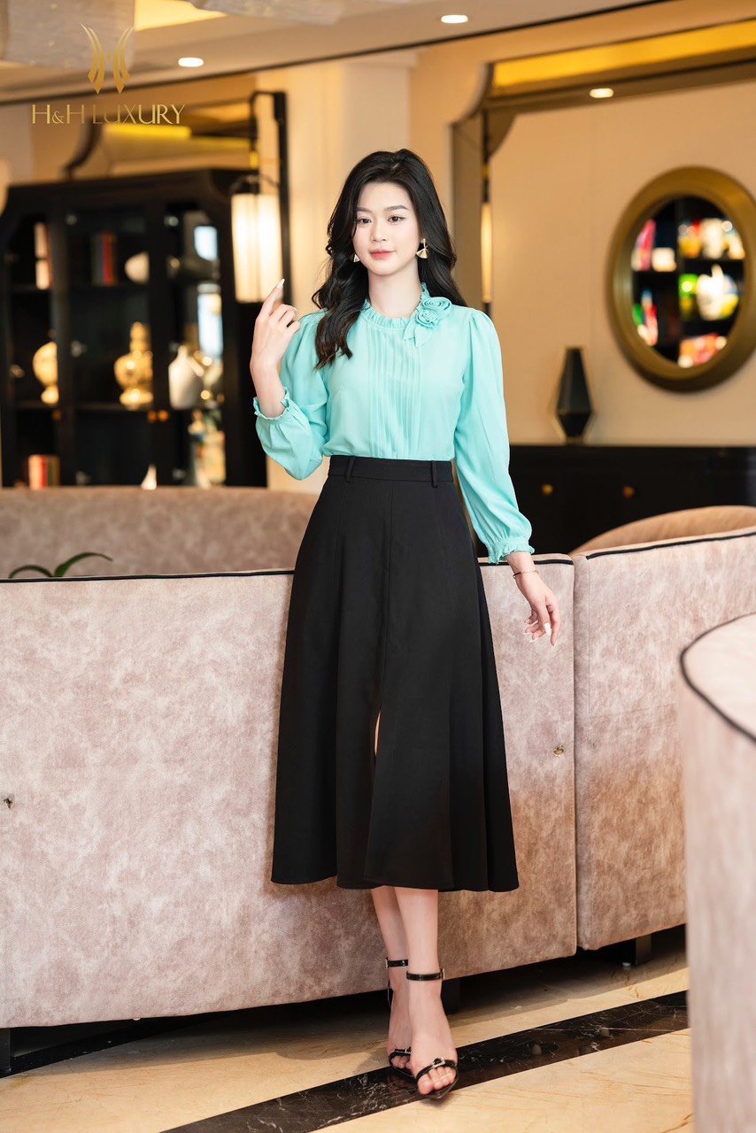 CHÂN JUP ĐEN CỜ TUYẾT HÀN