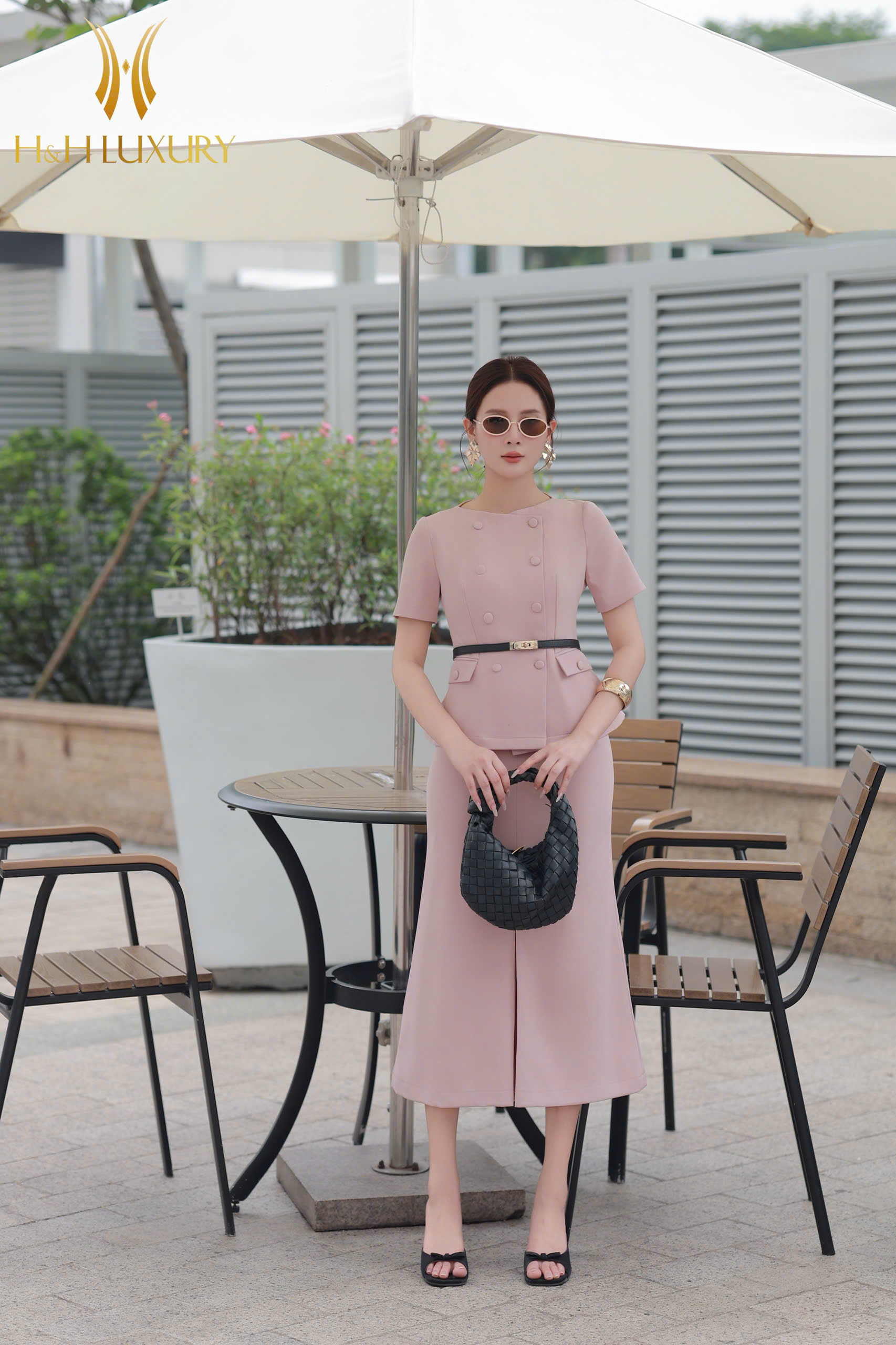 CHÂN VÁY HỒNG PASTEL XẾP LY