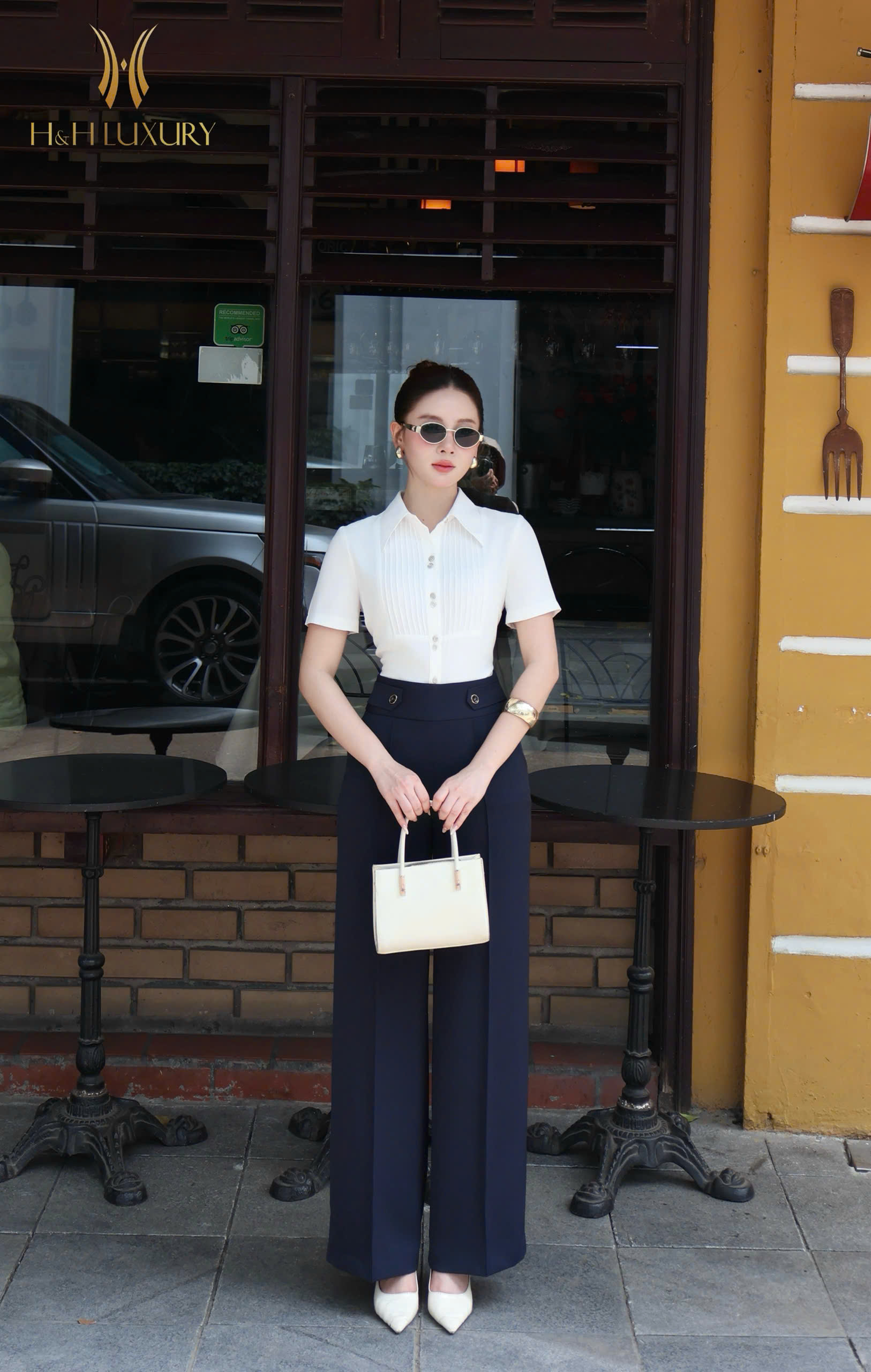 QUẦN SUÔNG XANH NAVY CÚC EO