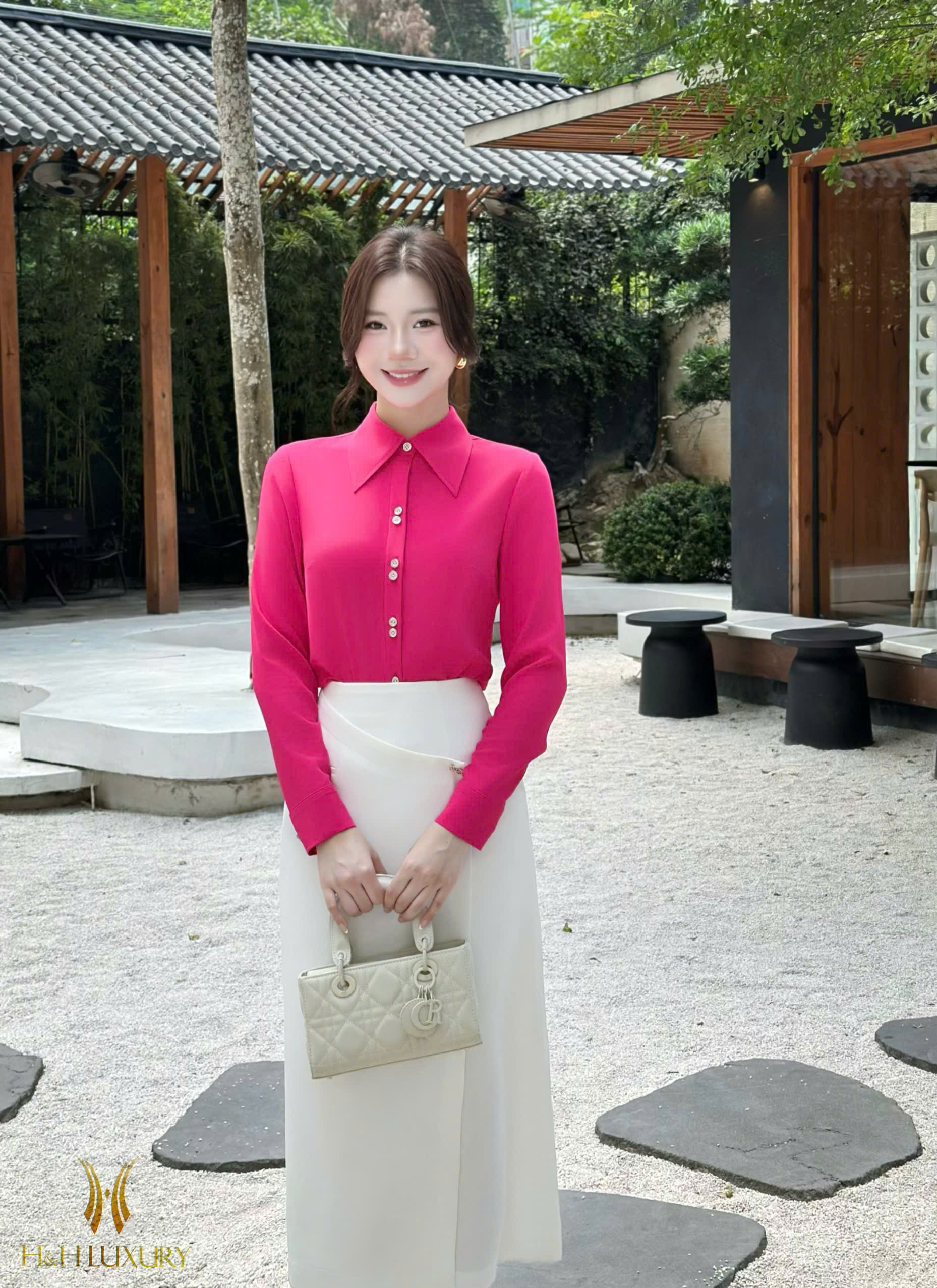 CHÂN VÁY BÚT CHÌ TÀ LẬT ĐÍNH CHARM ĐÁ