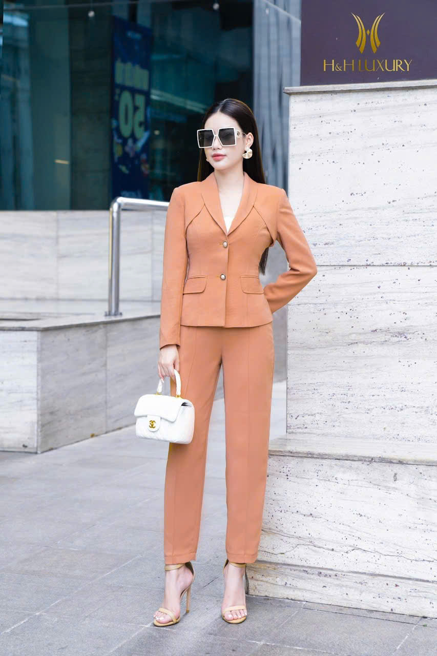 ÁO VEST CAM NUDE TÀ NGỰC CHÉO NHẬT