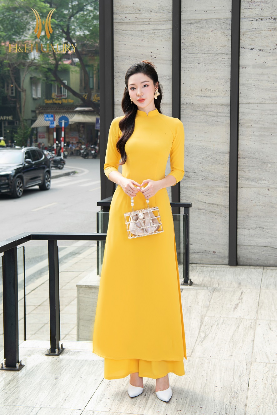 QUẦN DÀI LỤA HÀN VÀNG