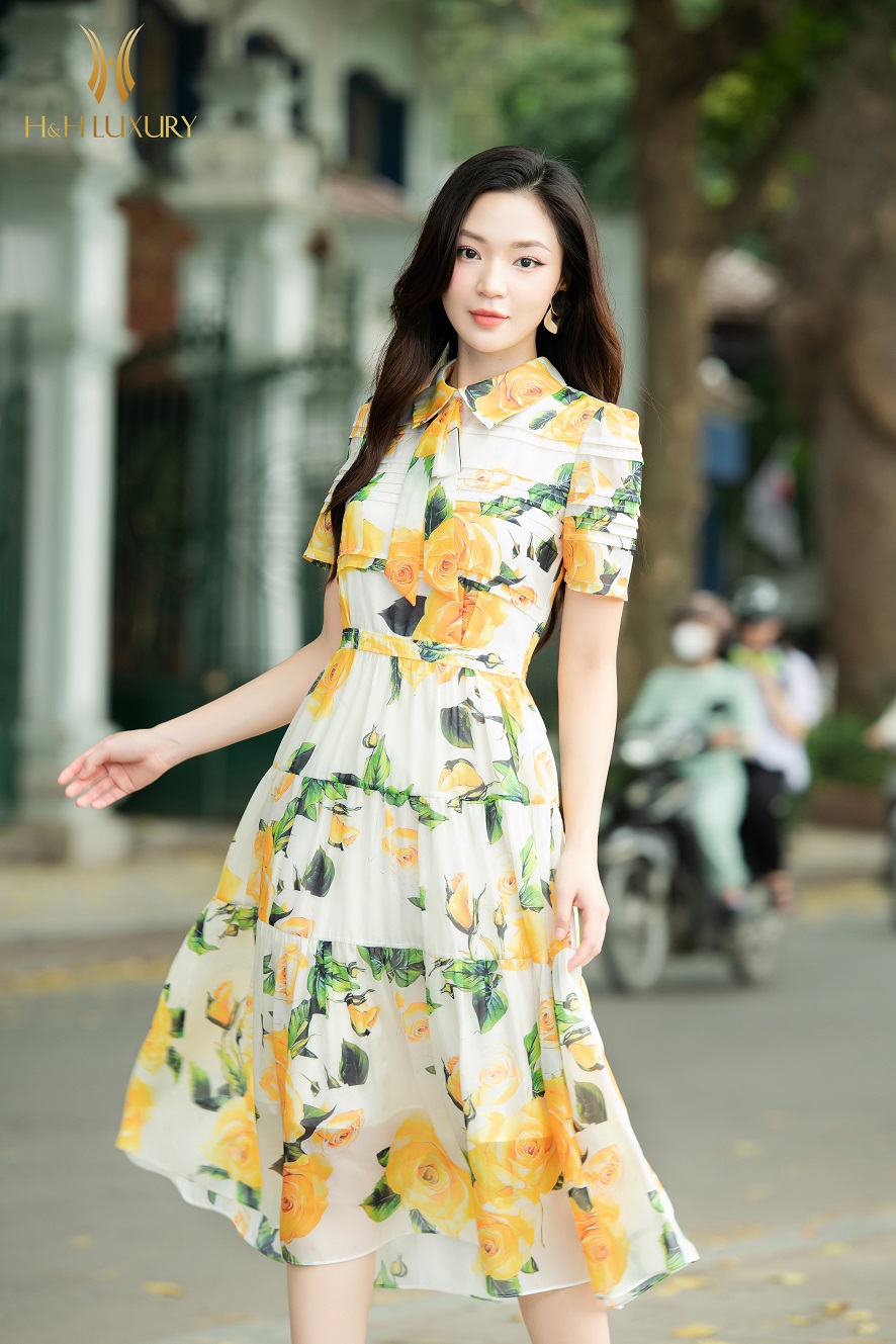 ĐẦM XÒE TƠ CAO CẤP NƠ CỔ