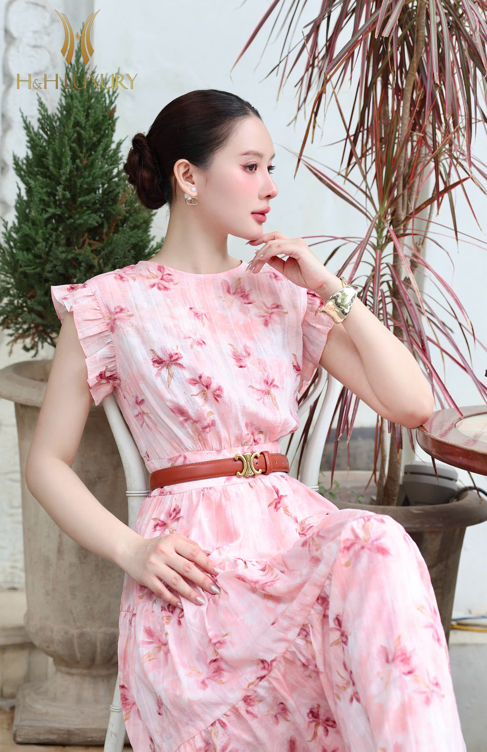 ĐẦM TẰM XỐP HỒNG TÚI SƯỜN