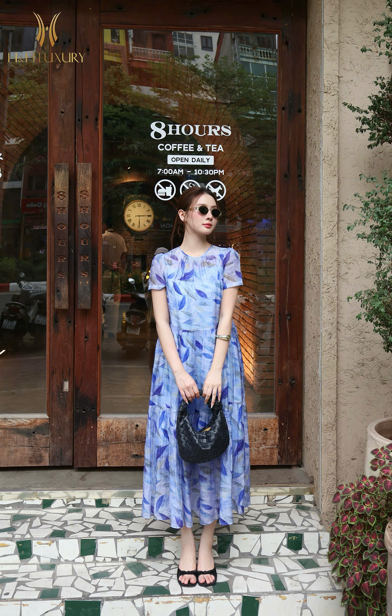 ĐẦM TẰM XANH MINT DÁNG SUÔNG NƠ EO