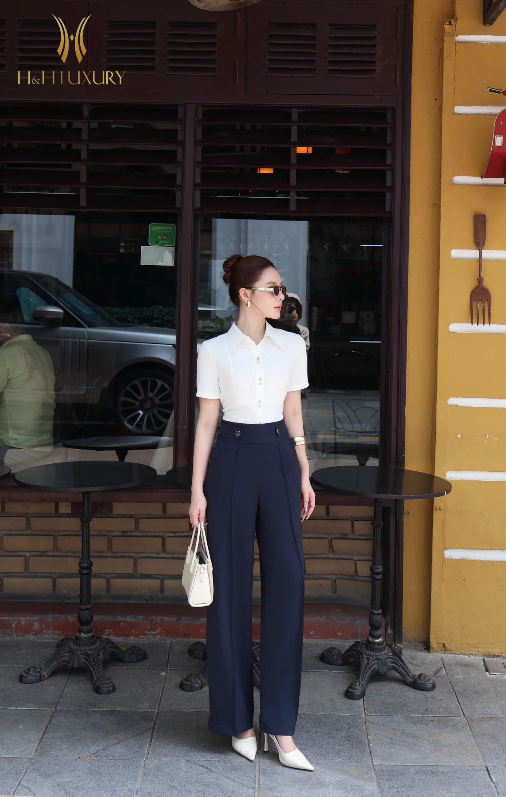 QUẦN SUÔNG XANH NAVY CÚC EO