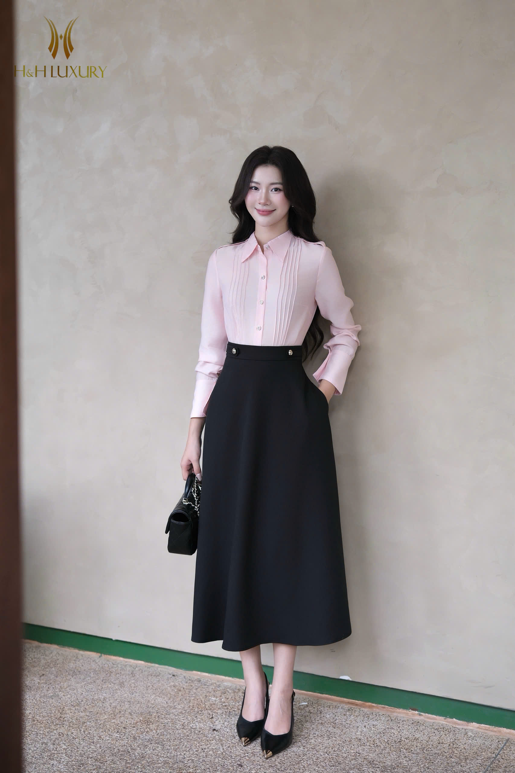 ÁO SƠ MI THÔ TẰM HỒNG CAO CẤP