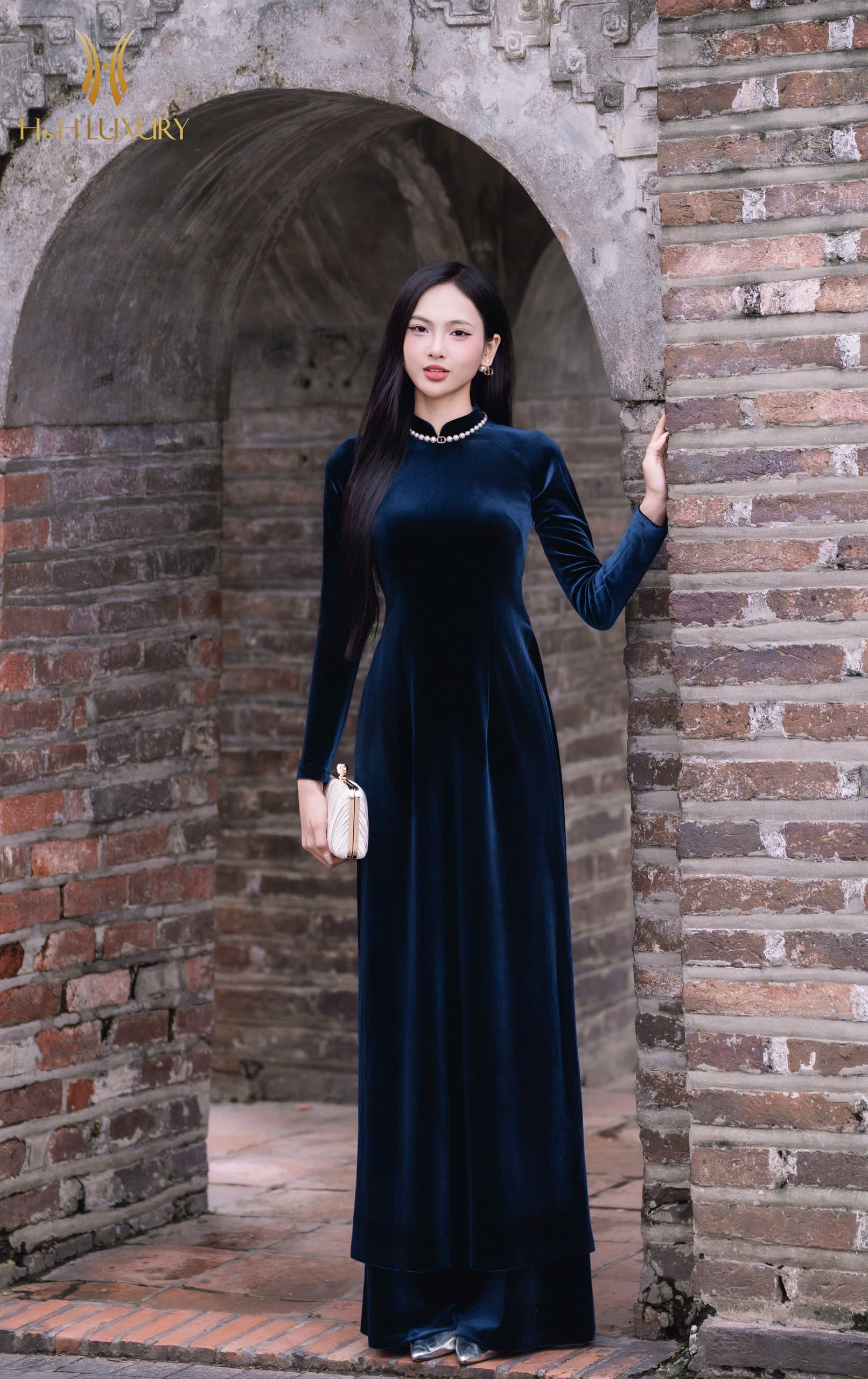 QUẦN NHUNG XANH NAVY