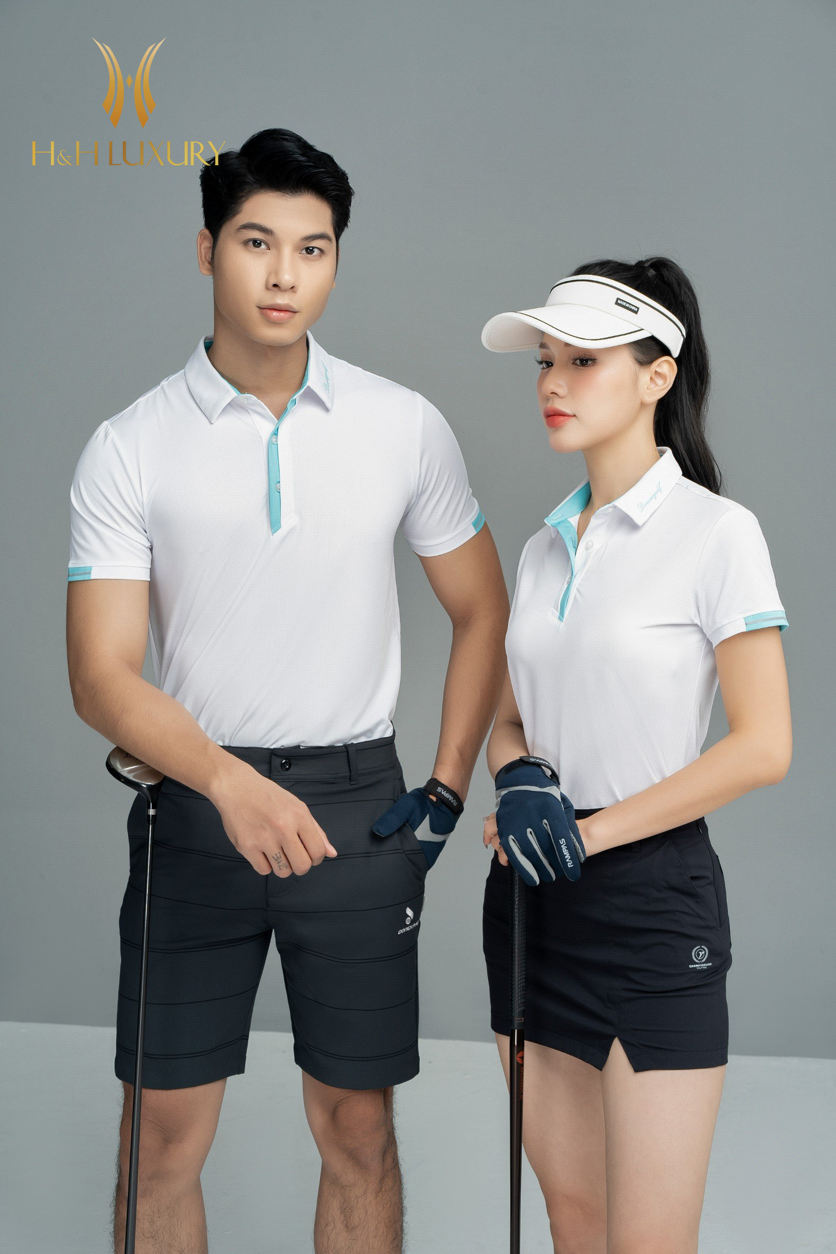 ÁO THỂ THAO NAM DONEX MÀU TRẮNG PHỐI XANH NGỌC VẢI MÈ ĐẶC BIỆT CAO CẤP