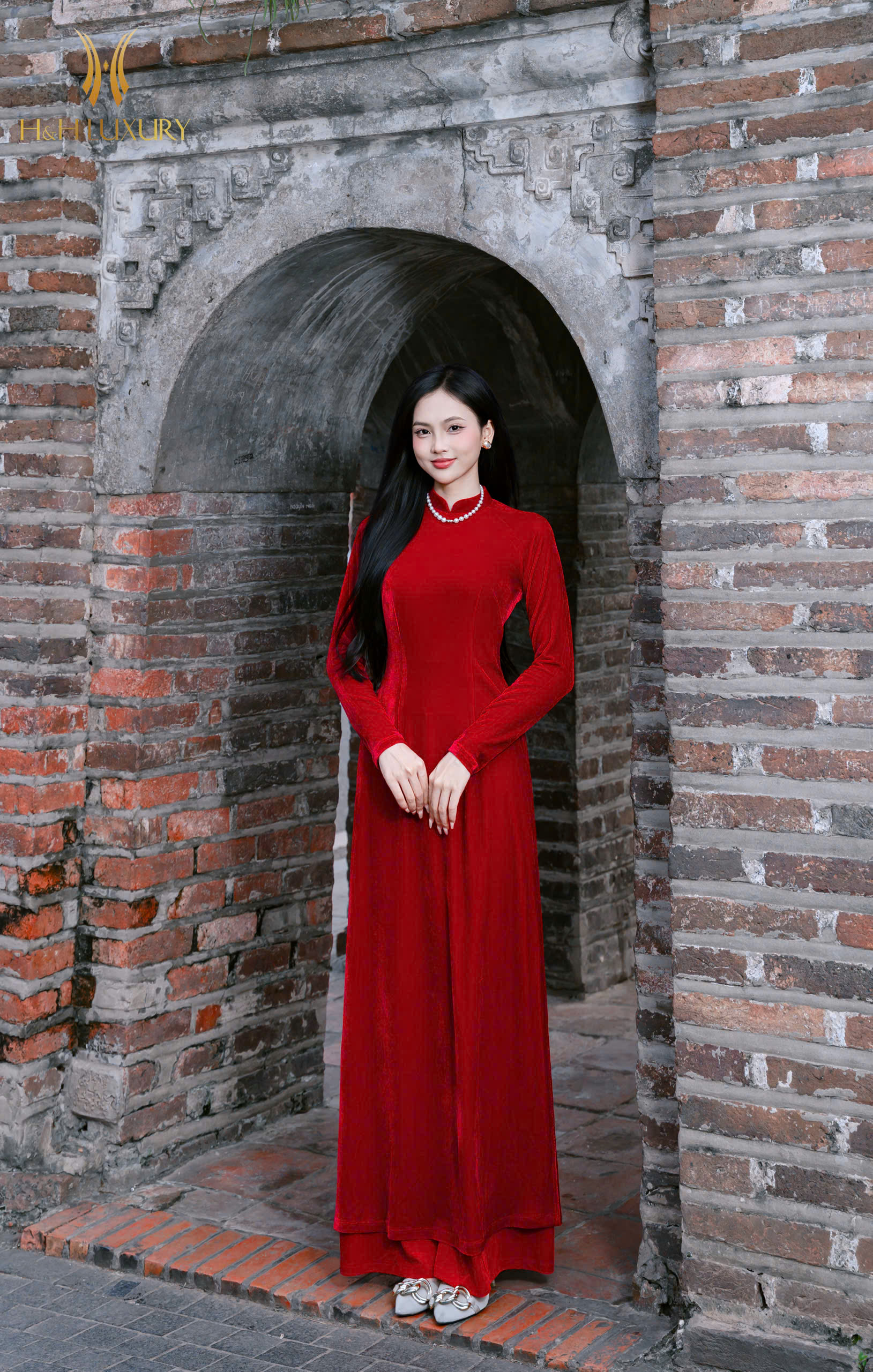 QUẦN DÀI NHUNG ĐỎ