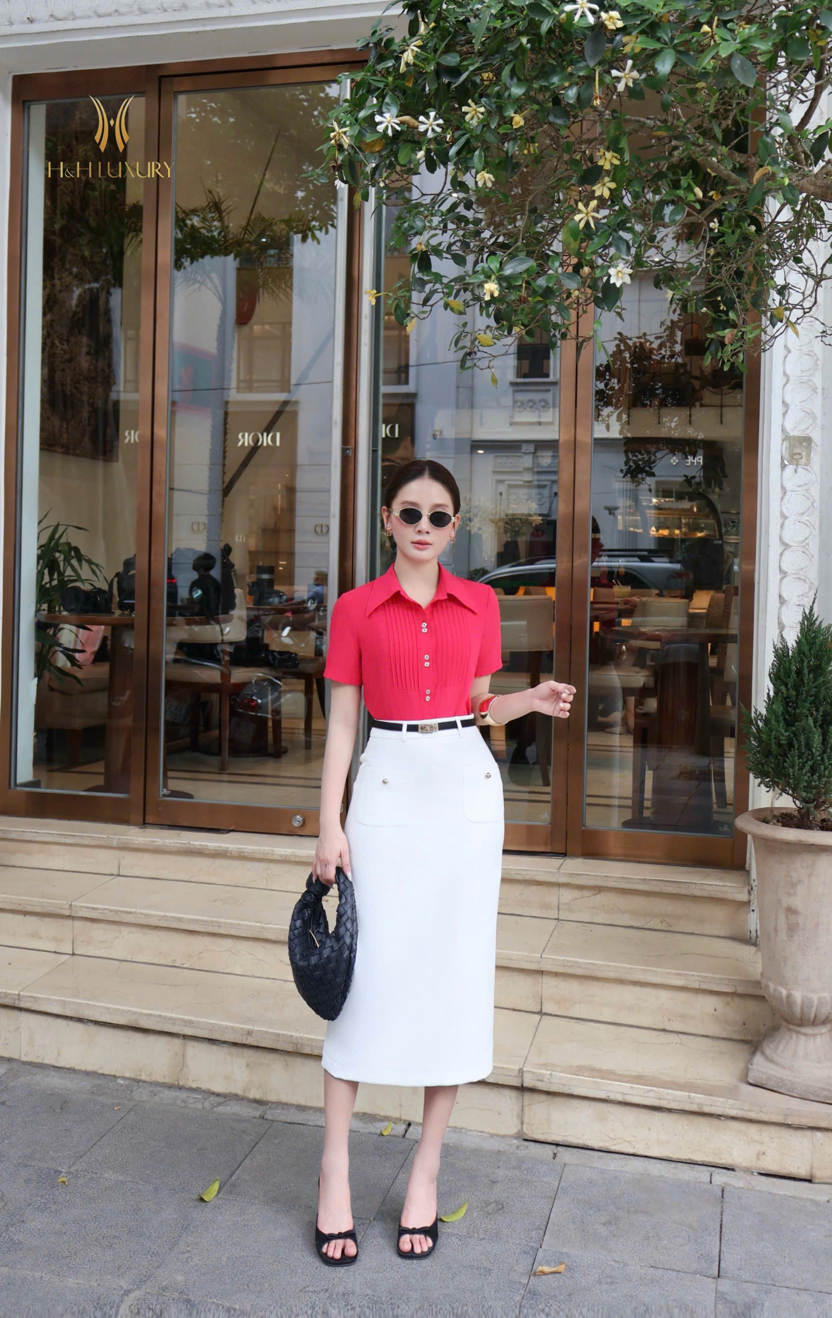 ÁO SƠ MI LỤA HỒNG SEN BẤU LY THÂN