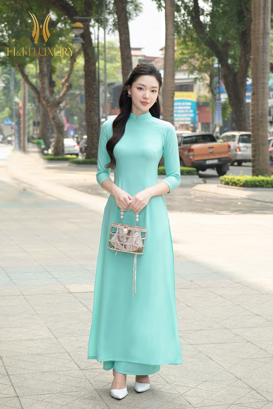 QUẦN DÀI LỤA HÀN XANH NGỌC