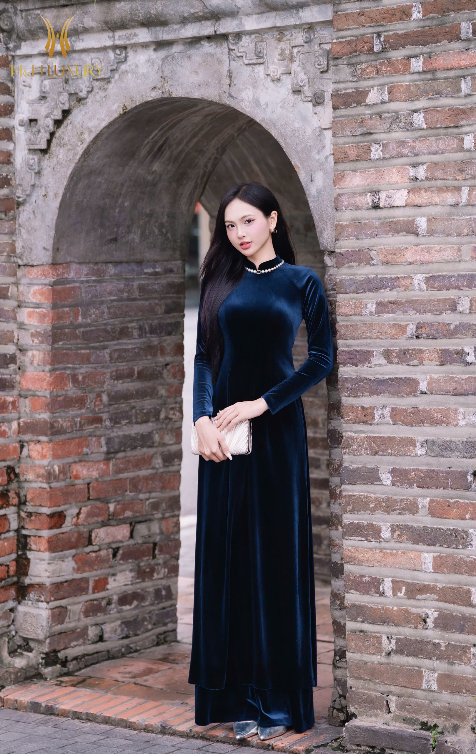 QUẦN NHUNG XANH NAVY