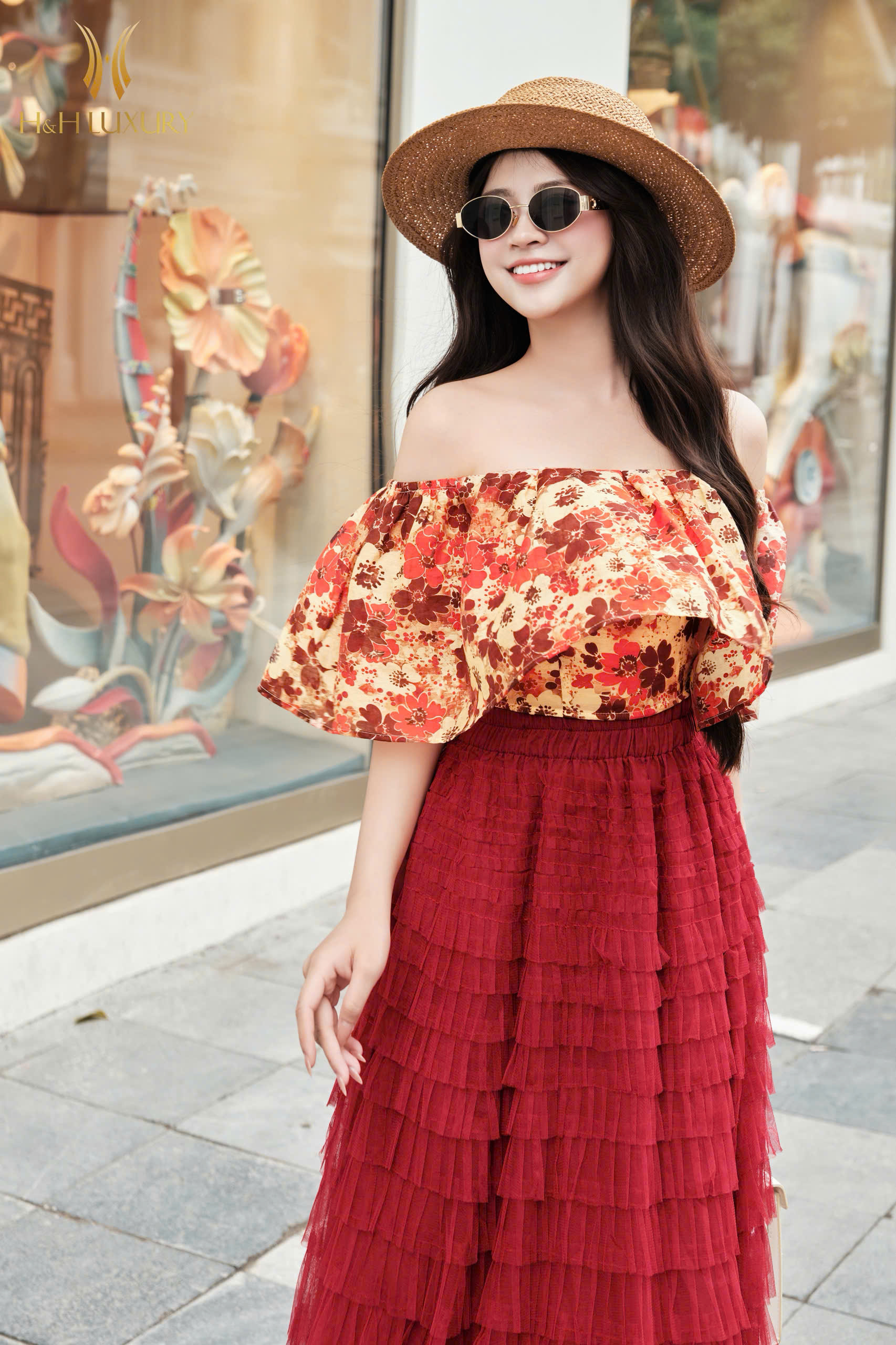 ÁO CROPTOP TẰM BOI HOA ĐỎ SIÊU NHẸ