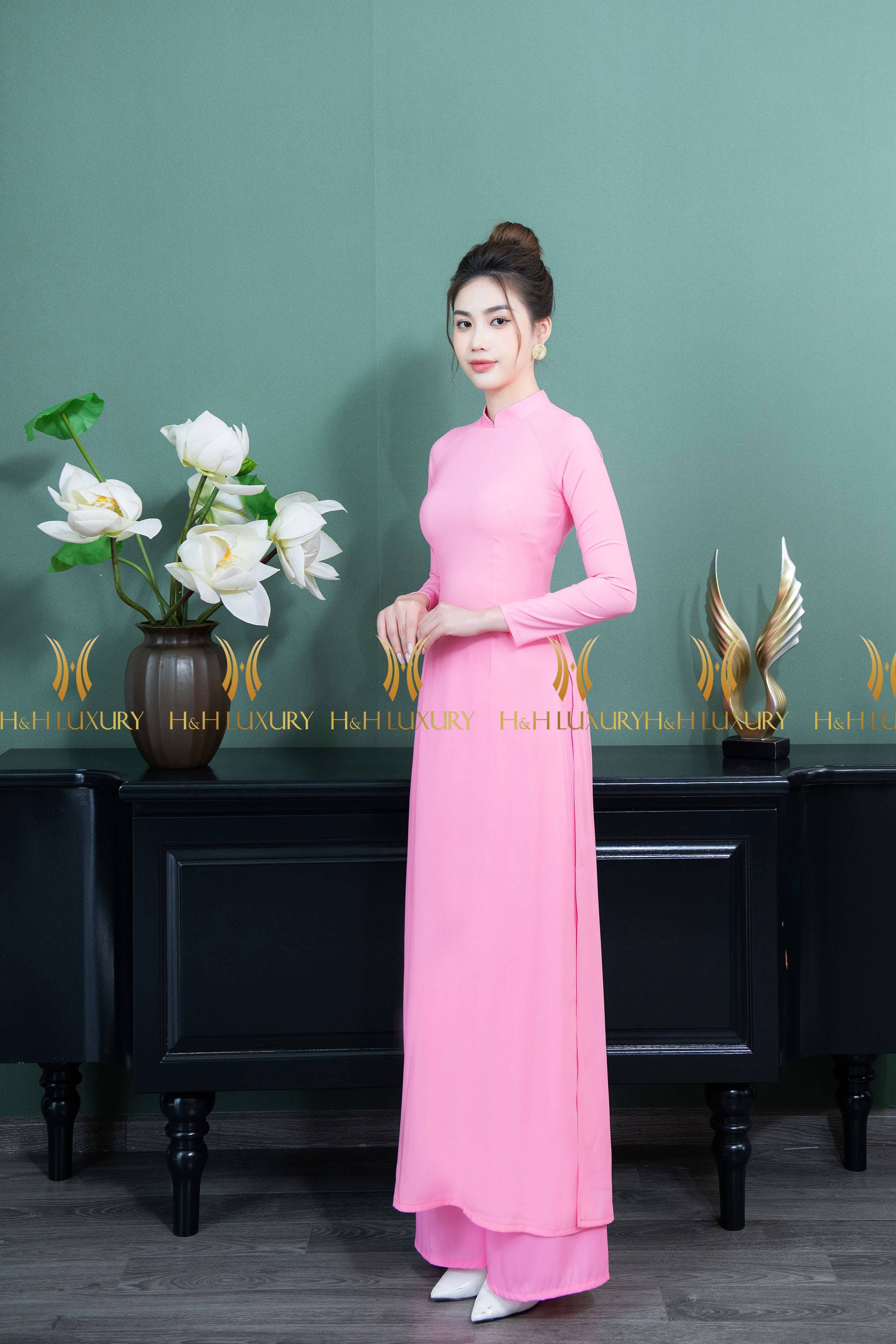 Chân váy dài midi dáng A nhẹ màu hồng phấn sẵn sizeM11H  Shopee Việt Nam